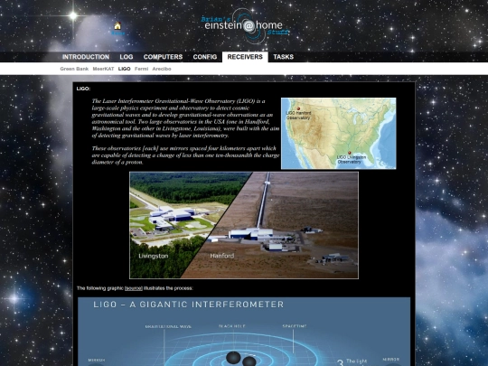 einsteinathome/ligo screenshot