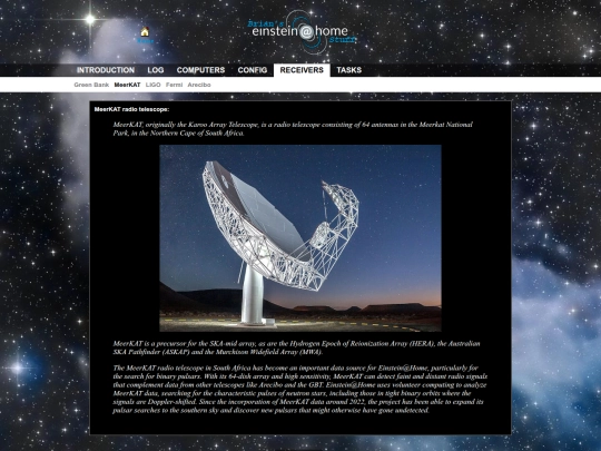 einsteinathome/meerkat screenshot