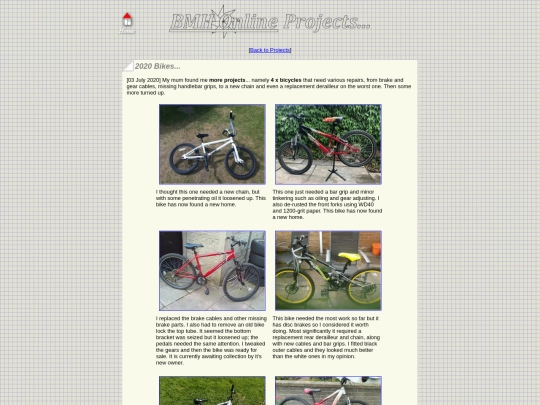 projects/bikes/2020 screenshot