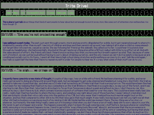 ramblings screenshot