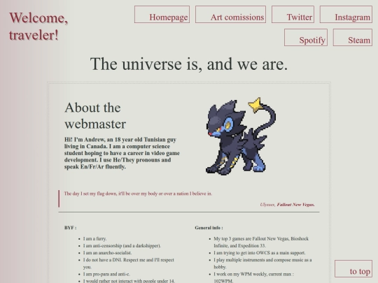 index screenshot