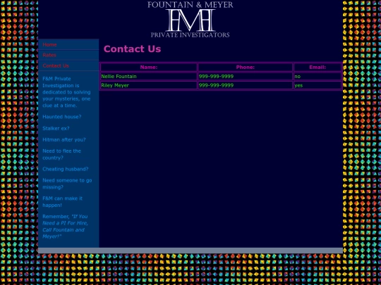 F and M/ContactUs screenshot