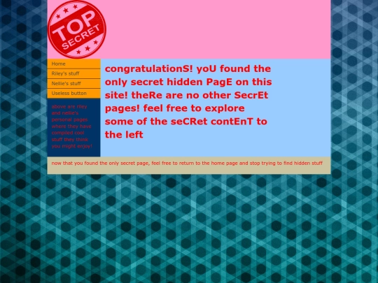 F and M/SecretPage screenshot