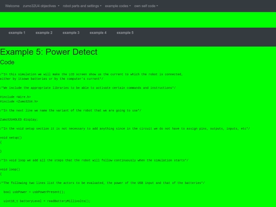 zumo32U4/example codes/example 5  screenshot