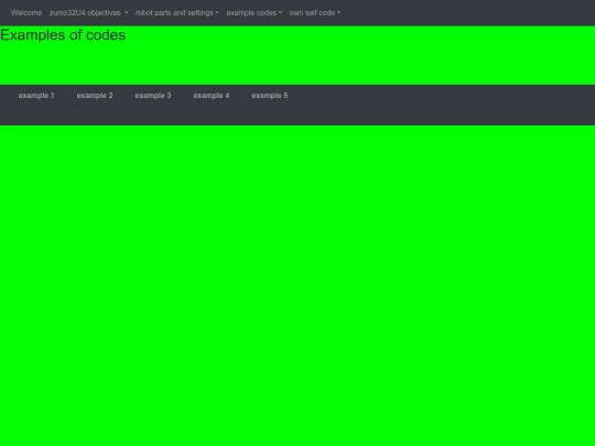 zumo32U4/example codes screenshot