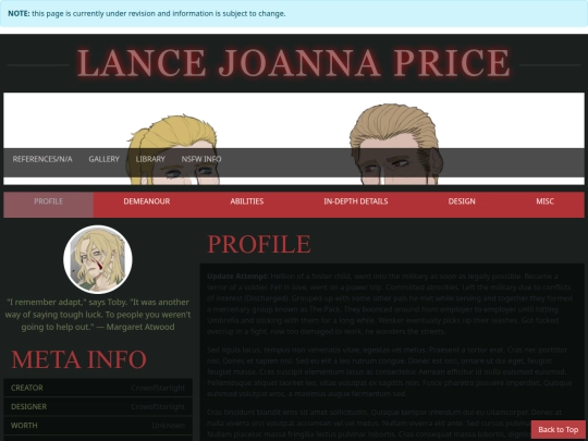OCs screenshot