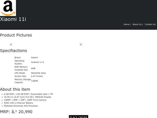Amazon/Xia screenshot