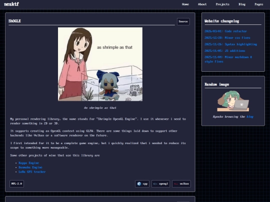projects screenshot