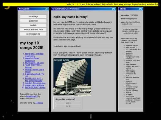 index screenshot