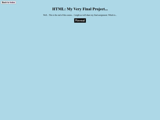 My Very Final Project screenshot
