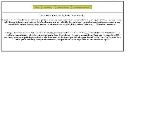 Ejercicios HTML/lugares screenshot