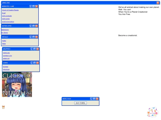 links screenshot
