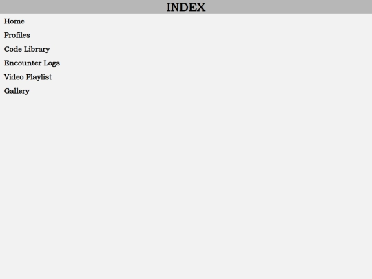 menu screenshot