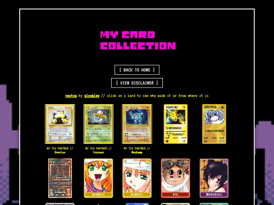 cards screenshot