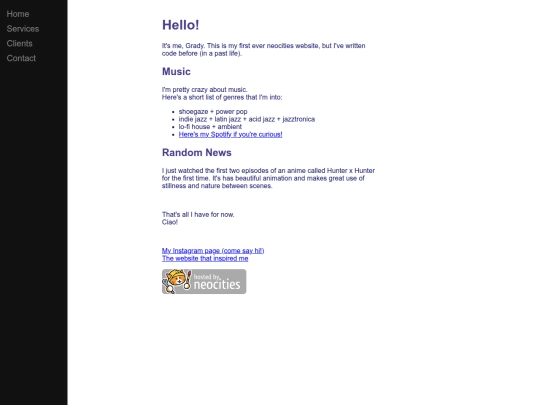 index screenshot
