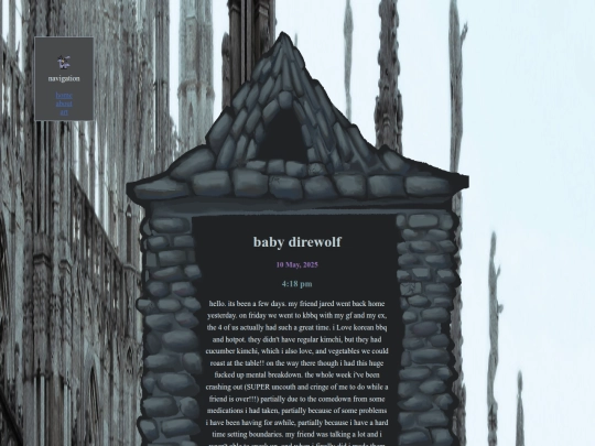 posts/2025-05-10-baby-direwolf screenshot