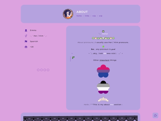 aboutme screenshot