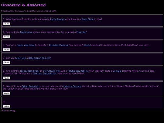 MtG Qs/unsorted screenshot