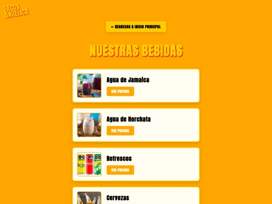 bebidas screenshot
