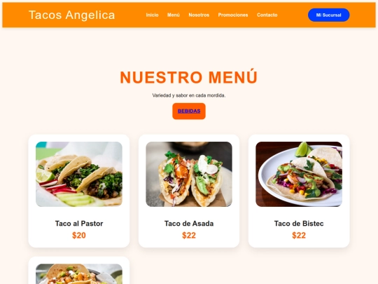 menu screenshot