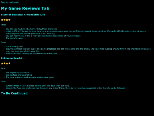 game-reviews screenshot