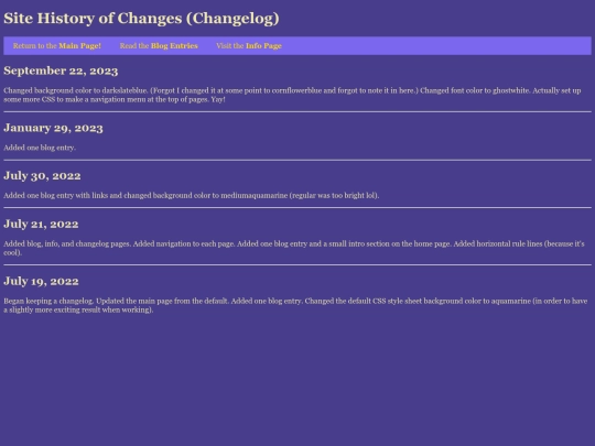 changelog screenshot