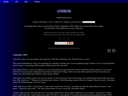 fic/slash/themysticdana/lithium01 screenshot