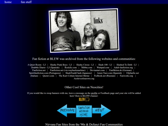links screenshot