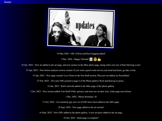 updates screenshot