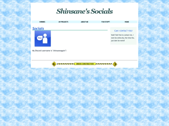 socials screenshot