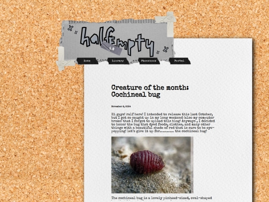 html/cochinea screenshot