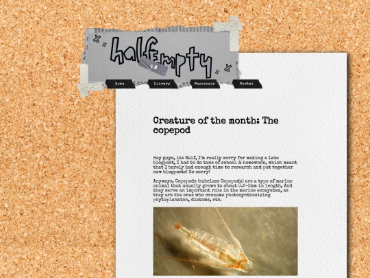html/coepods screenshot