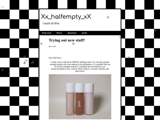 html/grwm screenshot