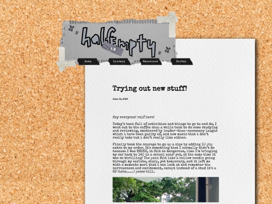 html/newthing screenshot