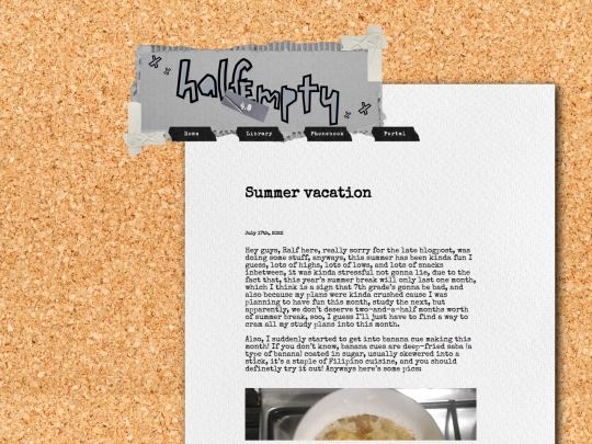 html/summer screenshot