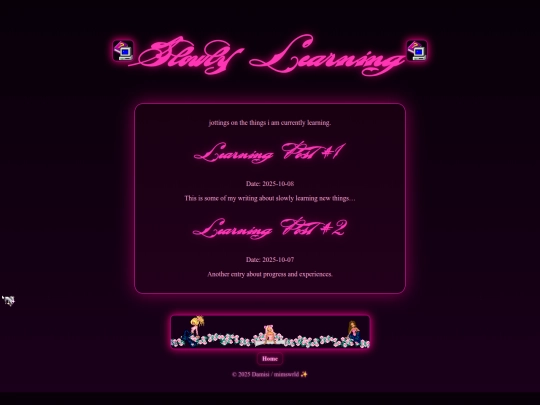 slowly learning screenshot