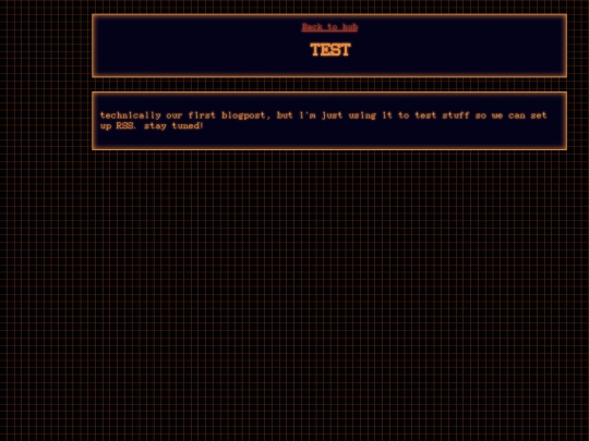 blogs/testblog screenshot
