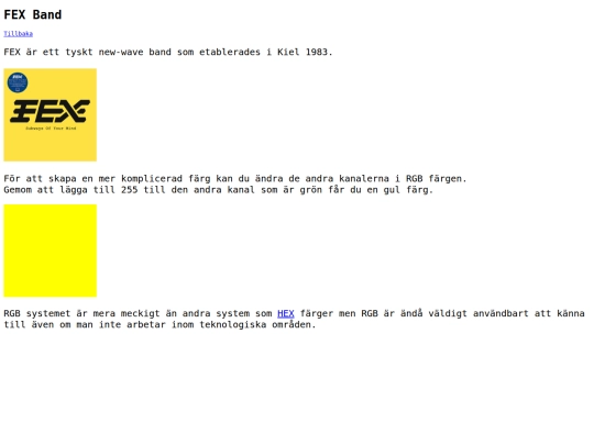 FEX-Band screenshot