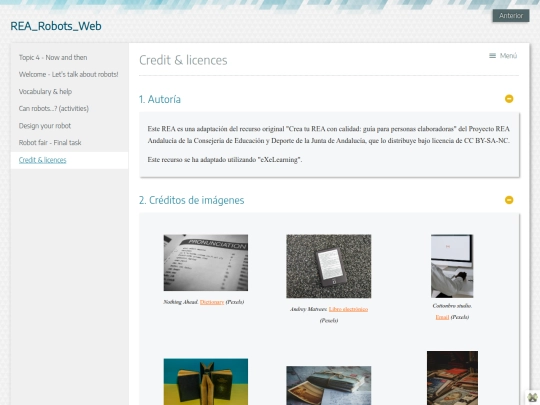 credit__licences screenshot