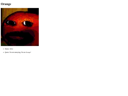info/orange screenshot