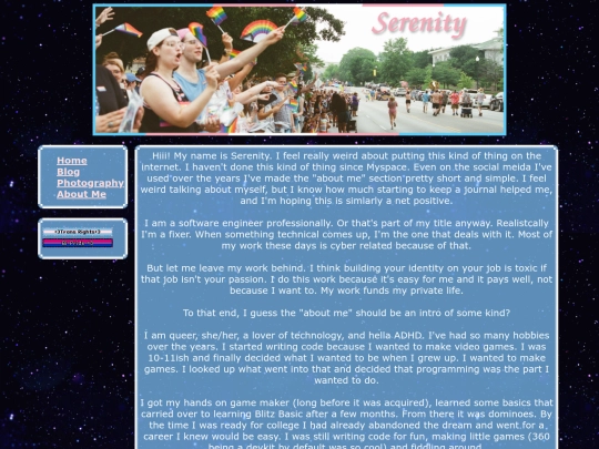 pages/aboutme screenshot