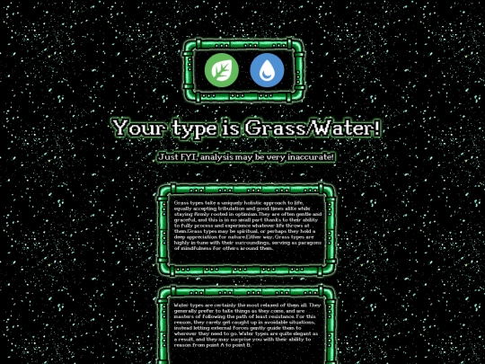 quiz-results screenshot