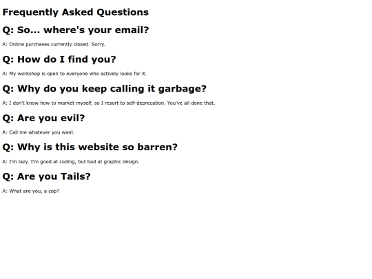 faq screenshot