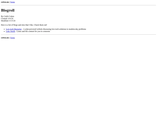 blogroll screenshot