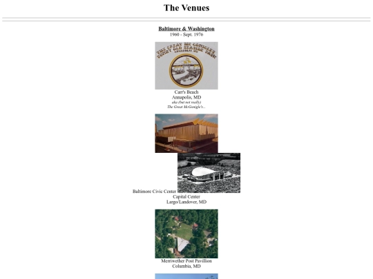 venues screenshot