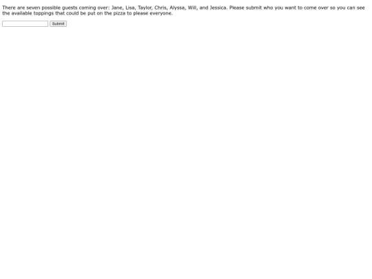 dinnerplans screenshot