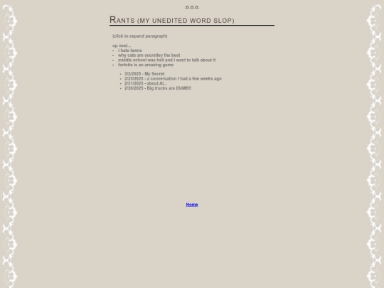 rants screenshot