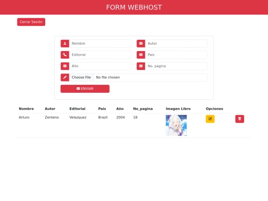 Practicas/AUTH/libros screenshot