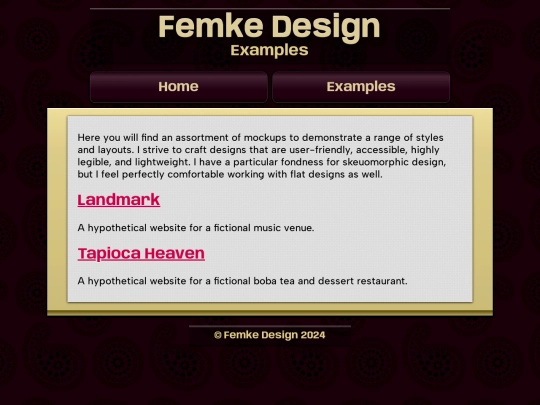 examples screenshot