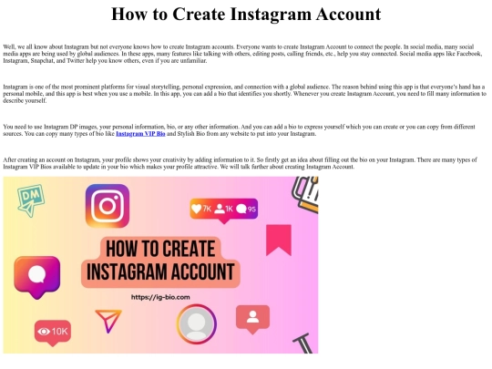 InstagramBio screenshot